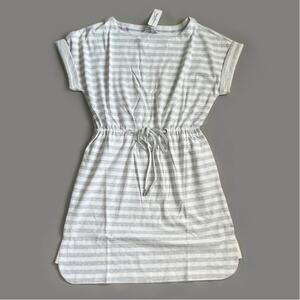 TOMMY BAHAMA Women's Short Sleeve Amira Stripe Short Dress Size M Grey (New)